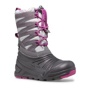 Merrell Kids' Gray and Pink Snow Boot